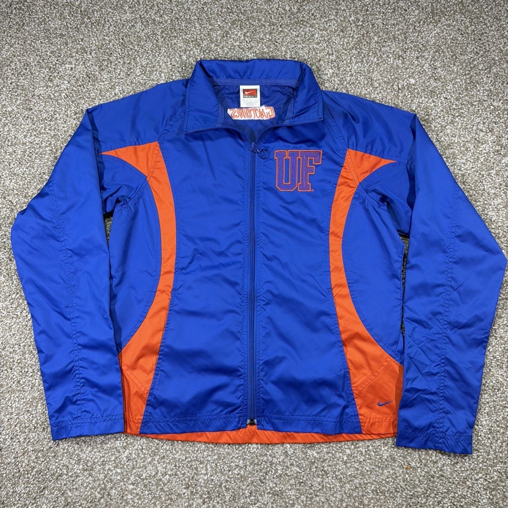 Women's Nike Florida Gators ZIPUP Track Jacket Y2K Essentials Athletic Size Med